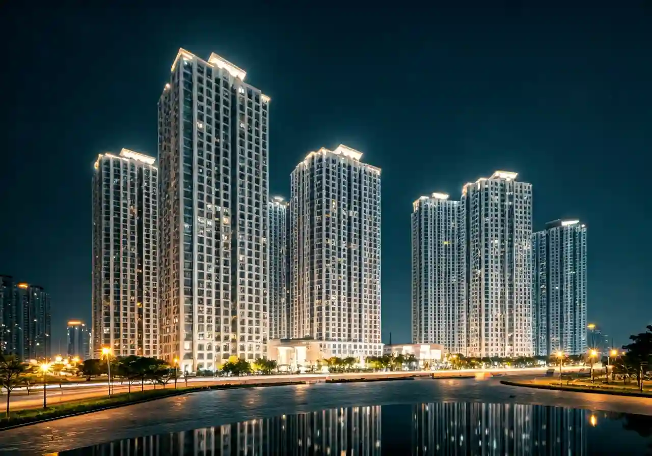 Chung cu Sky Palace Ha Noi - canh dem