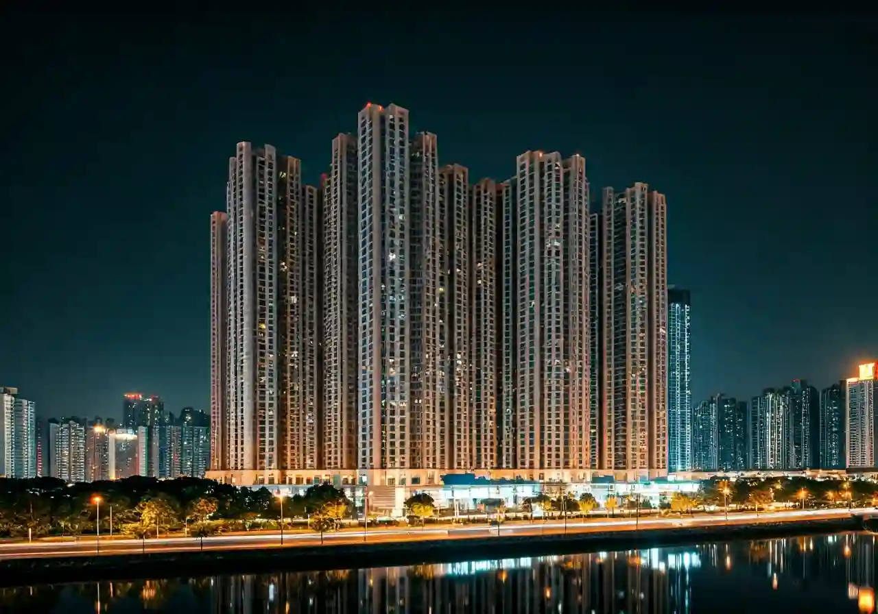 Chung cu South Building - canh dem