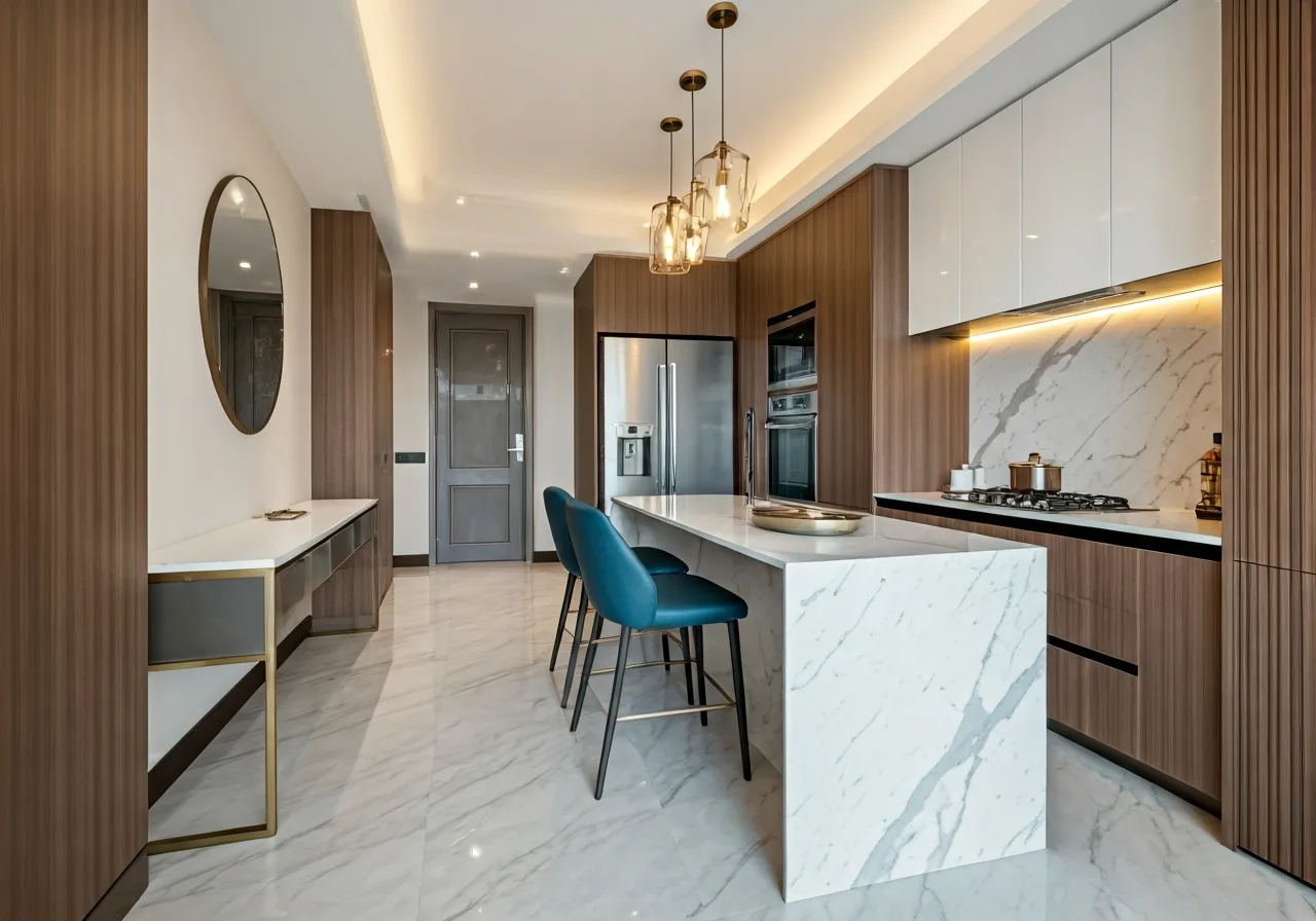 Chung cu Sun Grand City - thiet ke bep