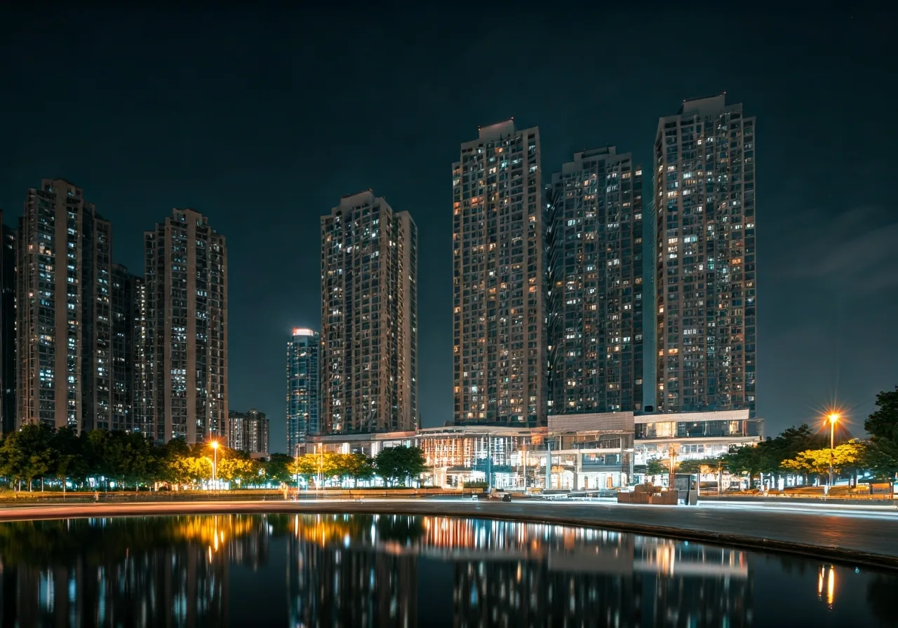 Chung cu Sun Square - canh dem
