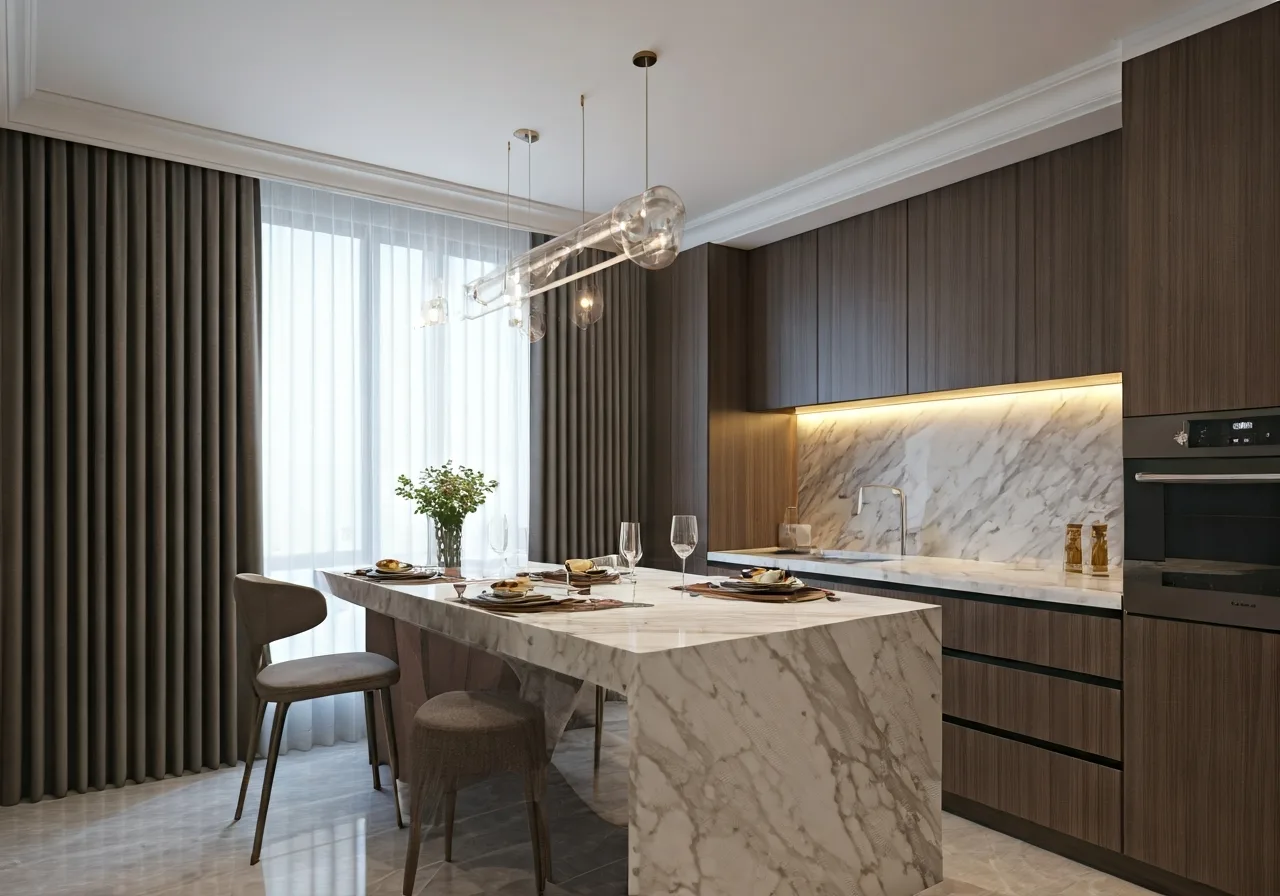 Chung cu Sunset Tower Quan Tay Ho Ha Noi - thiet ke bep