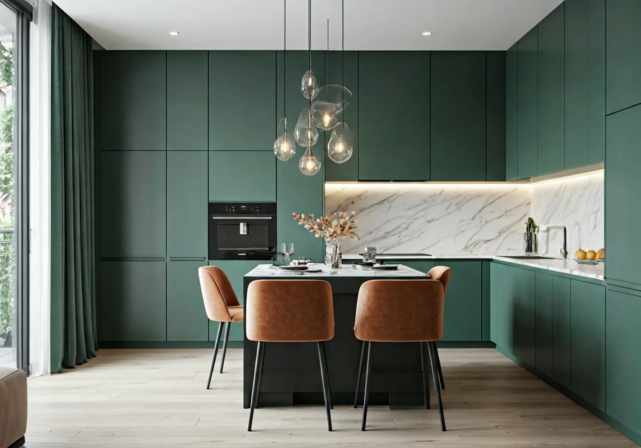 Chung cu Sunshine Green Iconic - thiet ke bep