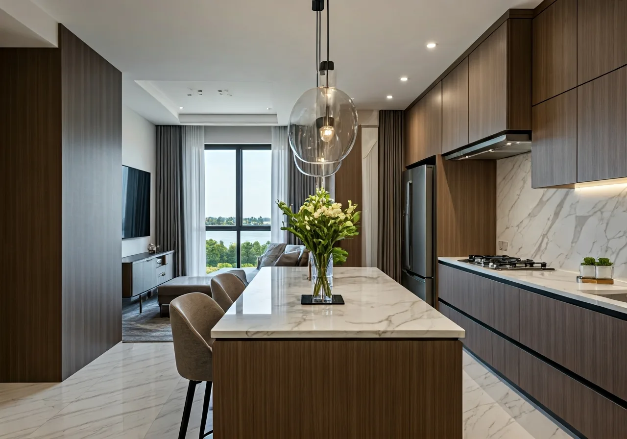 Chung cu Taseco Lakeview - thiet ke bep