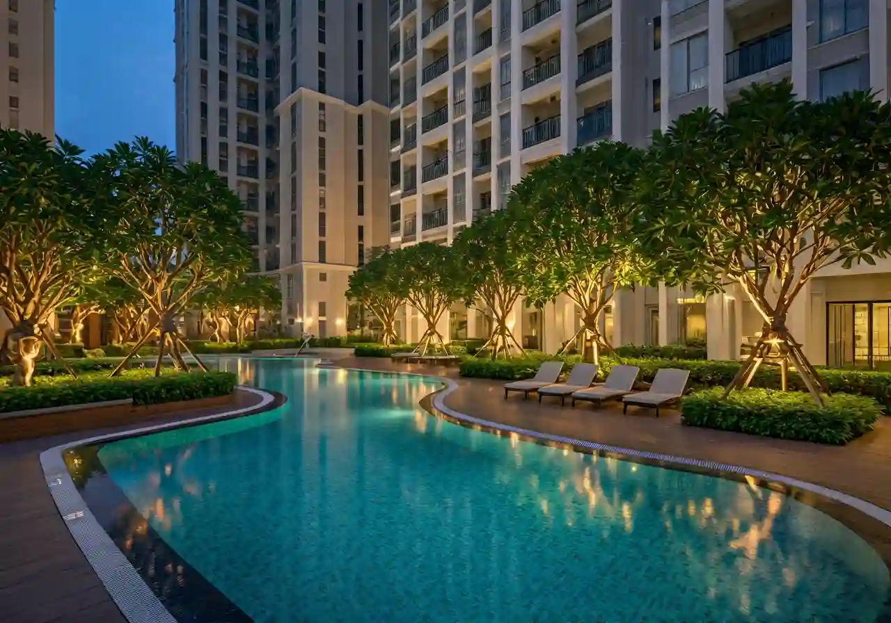 Chung cu Thach Ban Garden City - tien ich du an