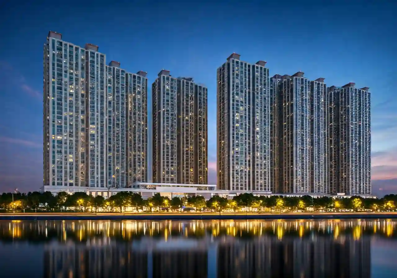 Chung cu Thang Long City - canh dem