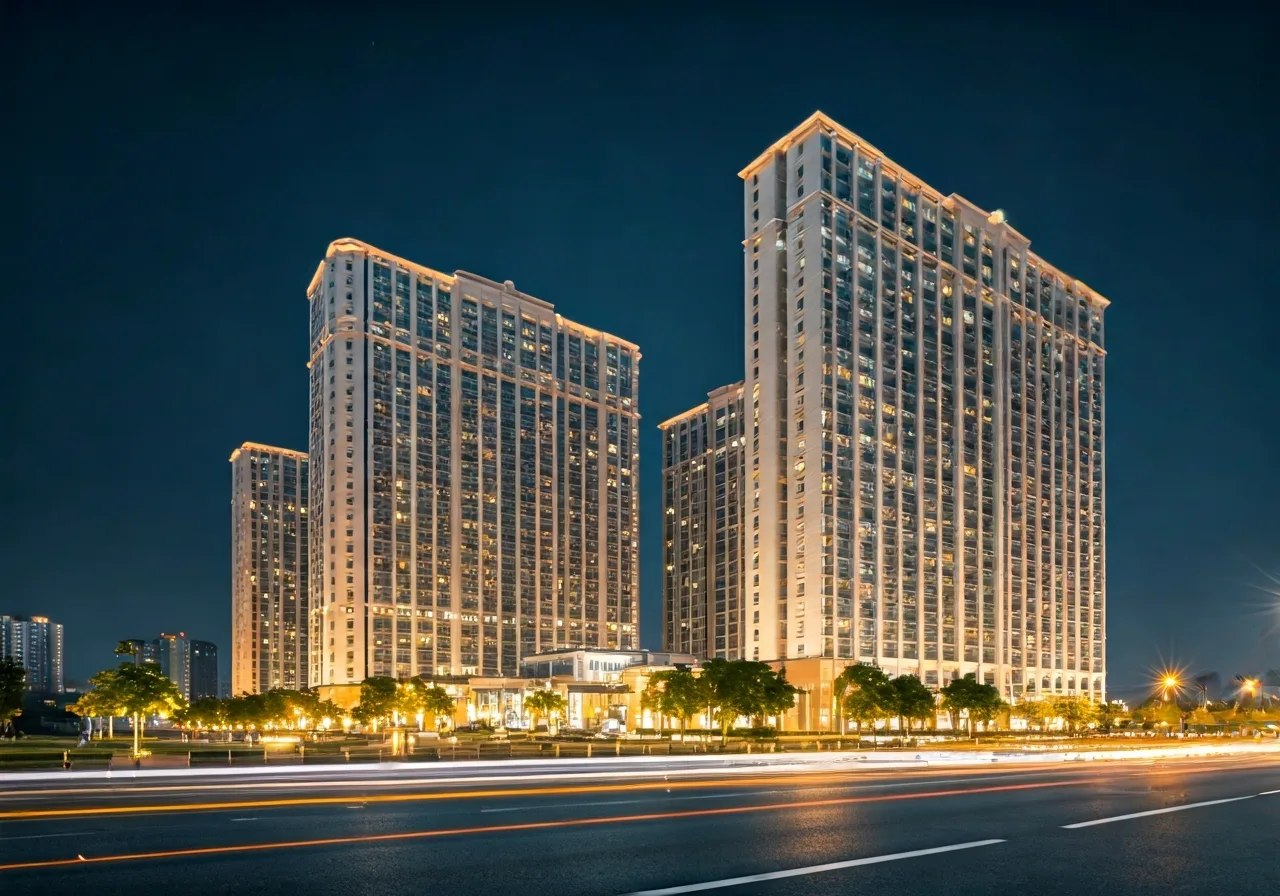 Chung cu Thang Long Royal Plaza - canh dem