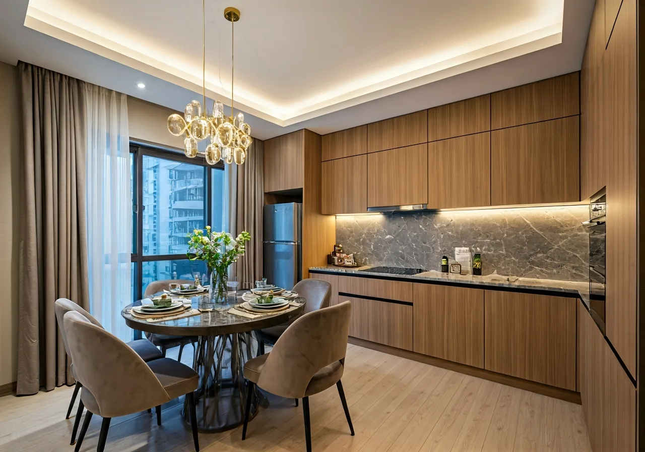 Chung cu Thanh Cong Residence - thiet ke bep