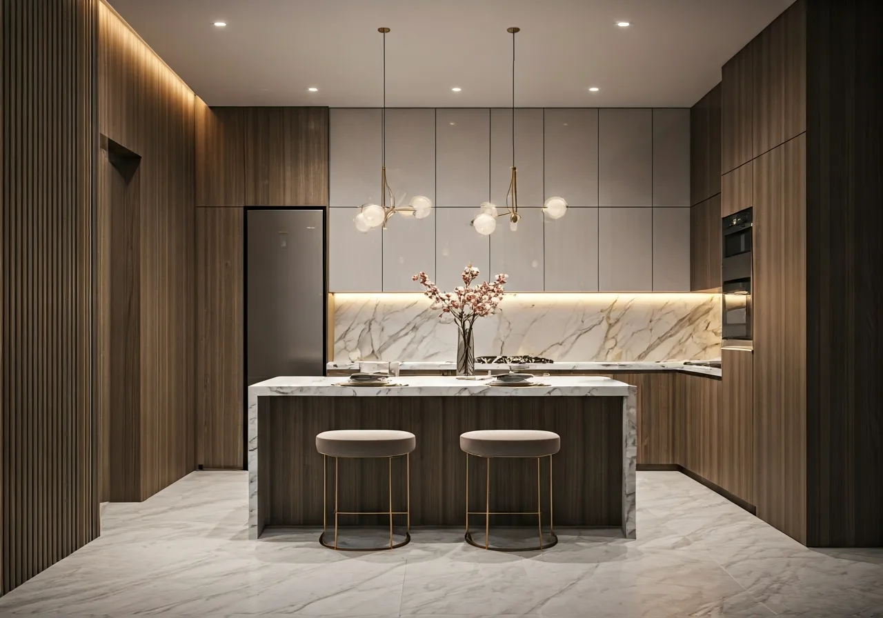 Chung cu The Dandelion Residence - thiet ke bep