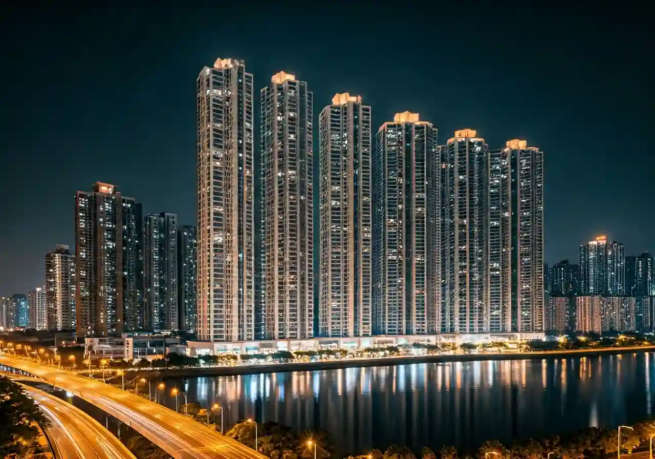 Chung cu The Nine Tower - canh dem