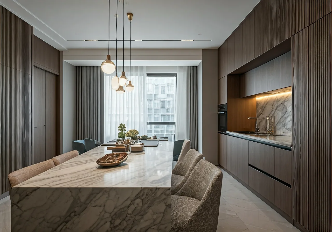 Chung cu The Two Residence - thiet ke bep