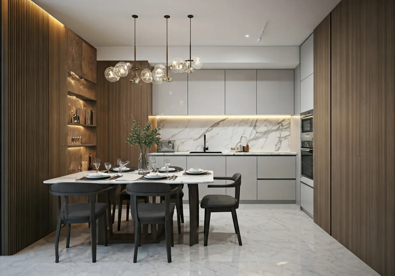 Chung cu Thong Nhat Complex - thiet ke bep