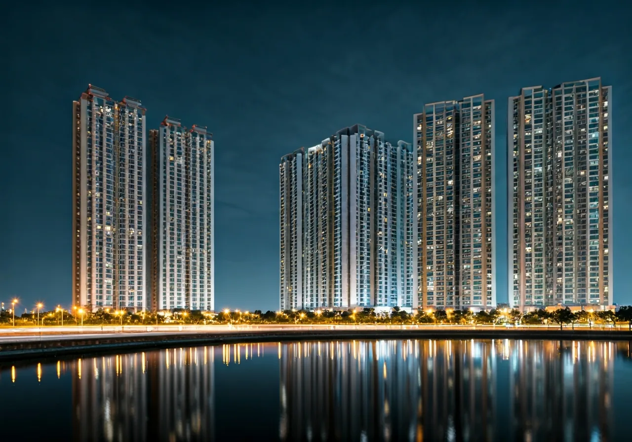 Chung cu Thong Nhat Complex - canh dem