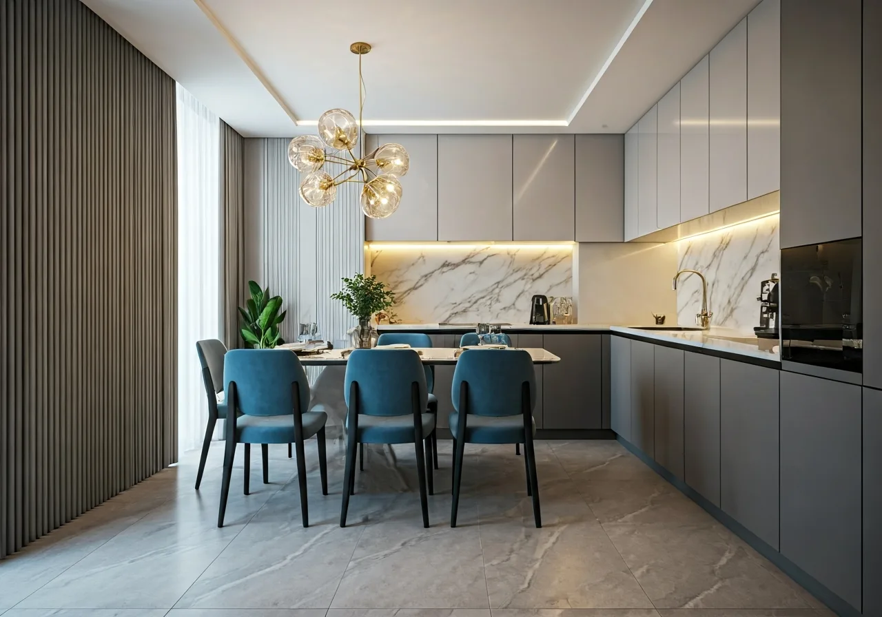 Chung cu TMC Smart Home - thiet ke bep