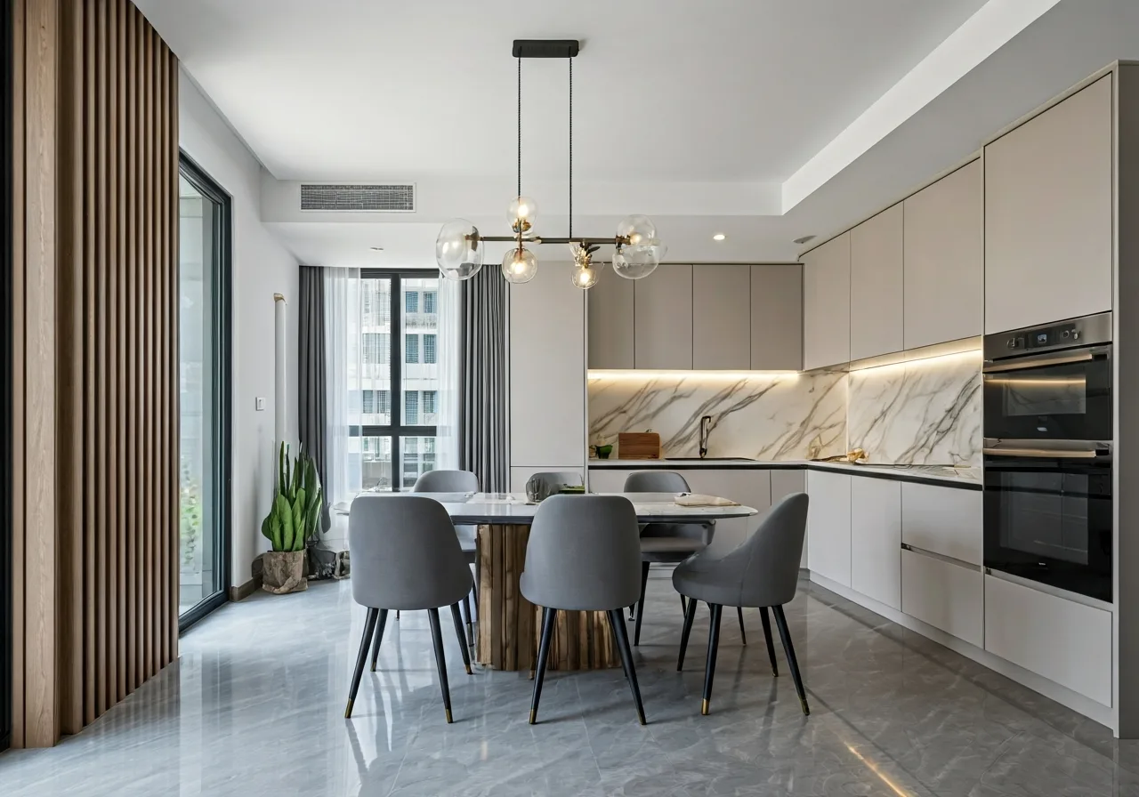 Chung cu Trang An Complex - thiet ke bep