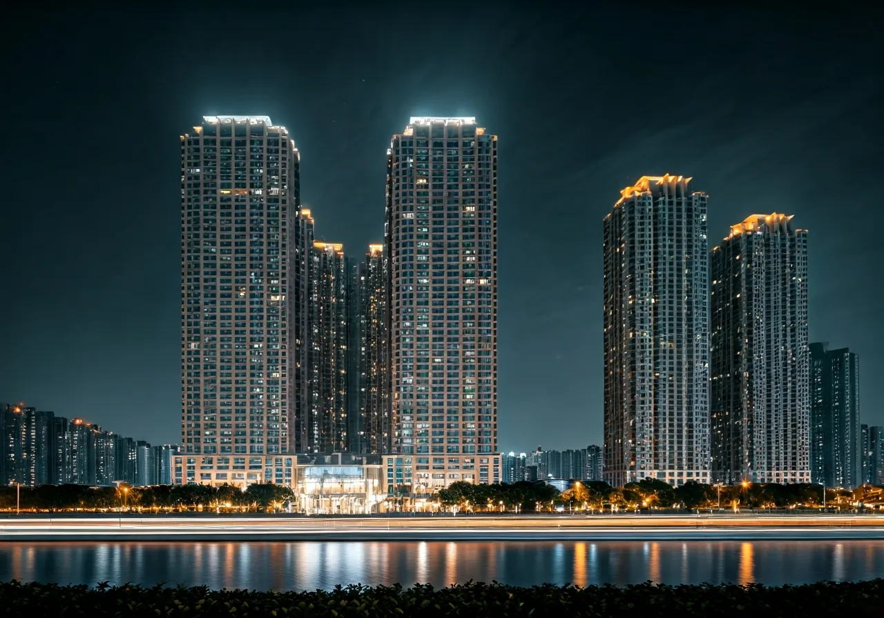 Chung cu Trinity Tower - canh dem