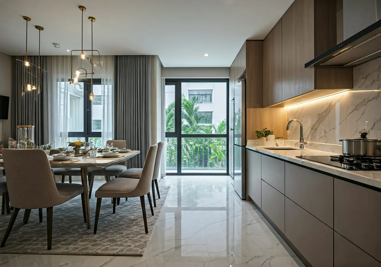Chung cu Truong Dinh Complex - thiet ke bep