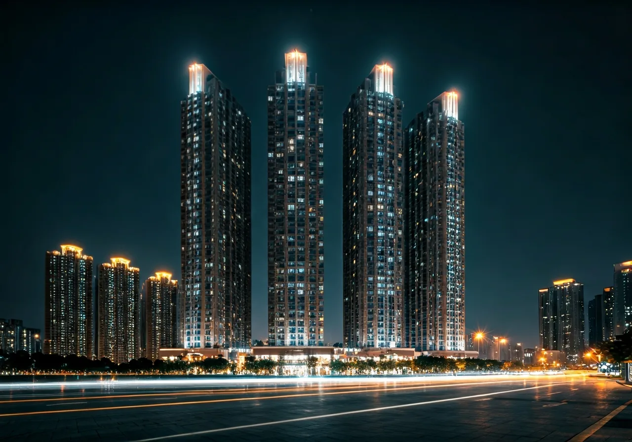 Chung cu Unico Tower - canh dem