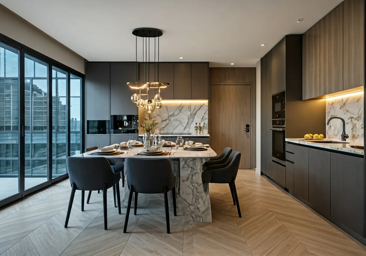 Chung cu Unimax Twin Tower - thiet ke bep