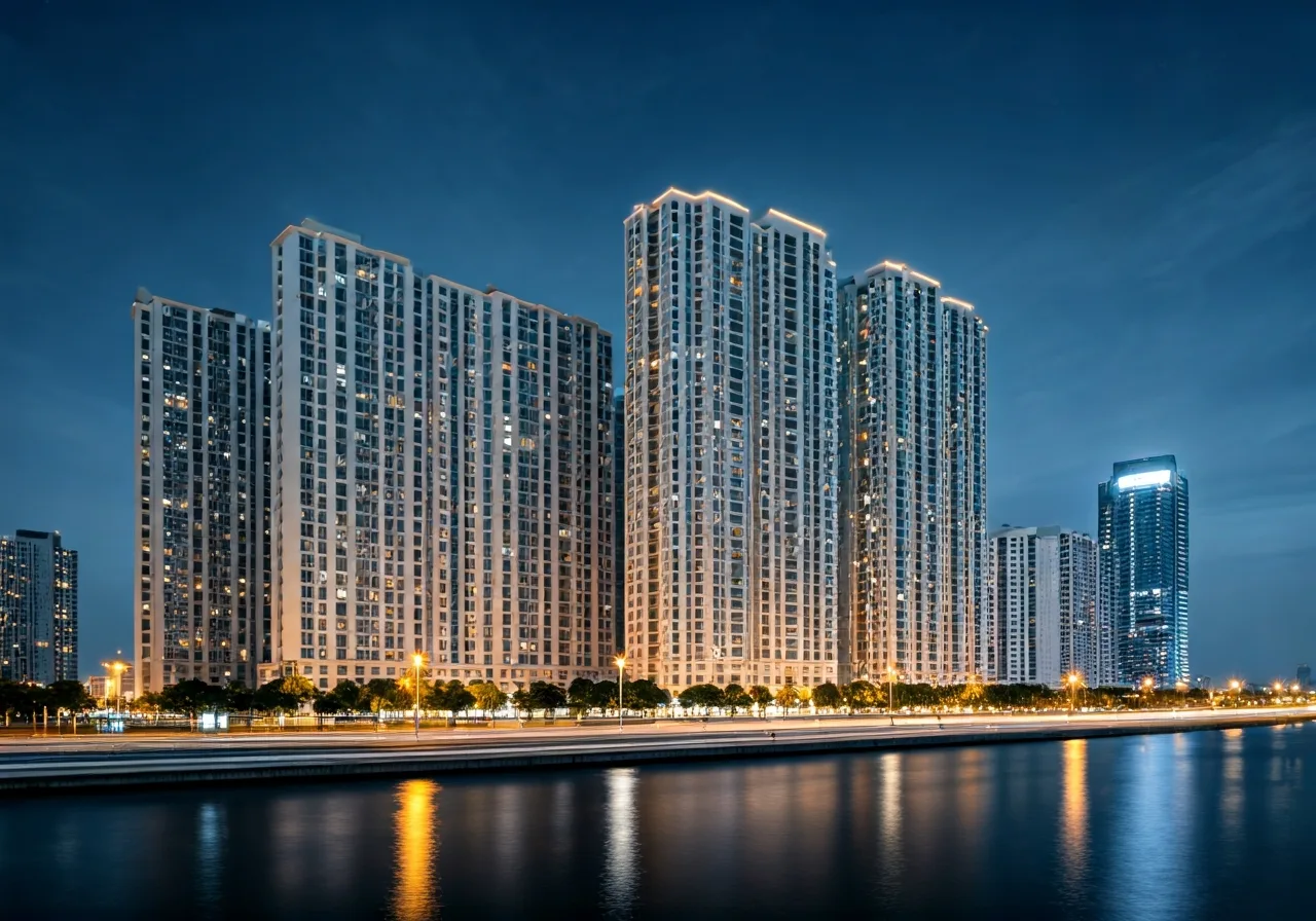 Chung cu Van Phu Complex - canh dem