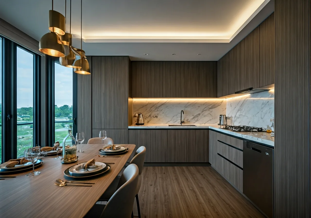 Chung cu Videc Lake View - thiet ke bep
