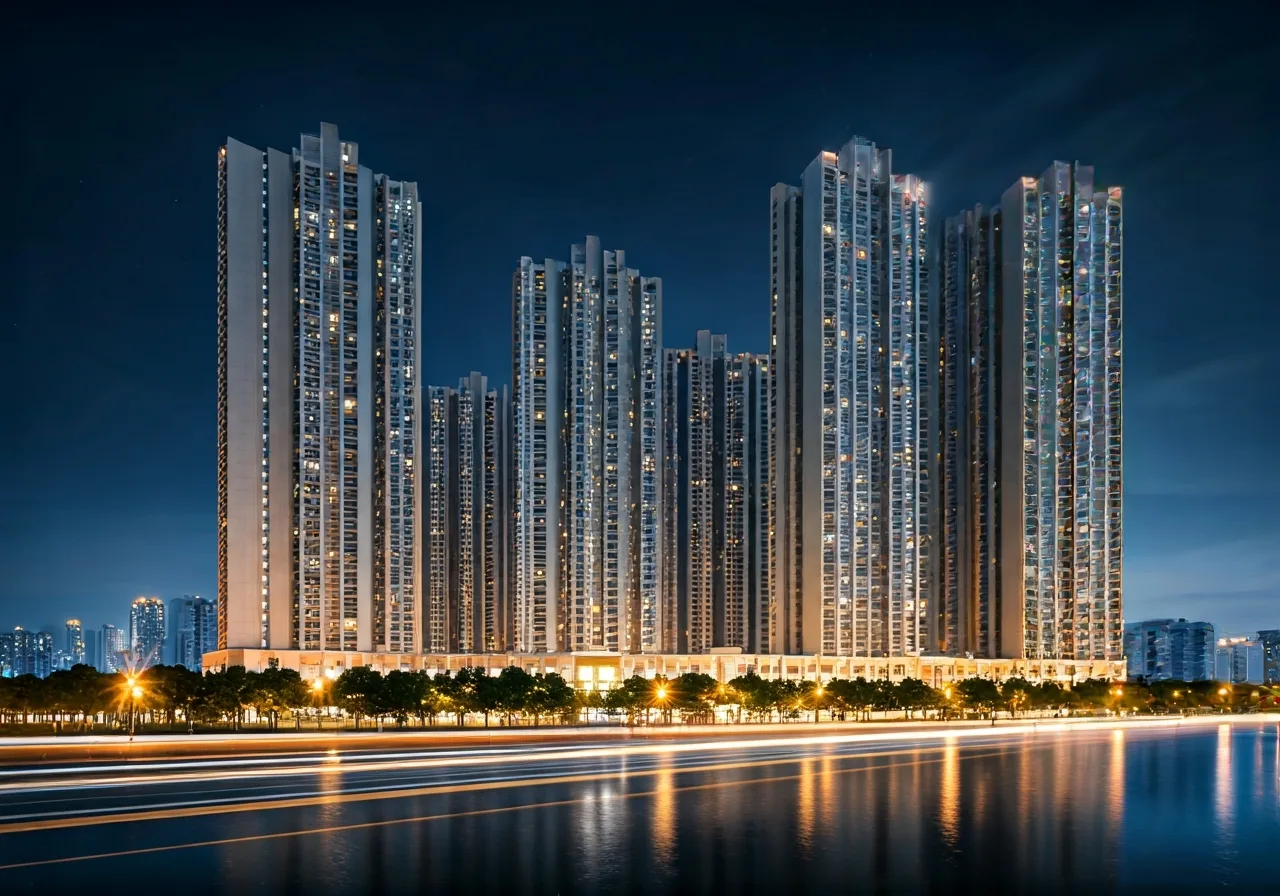 Chung cu Vien Kiem Sat - canh dem