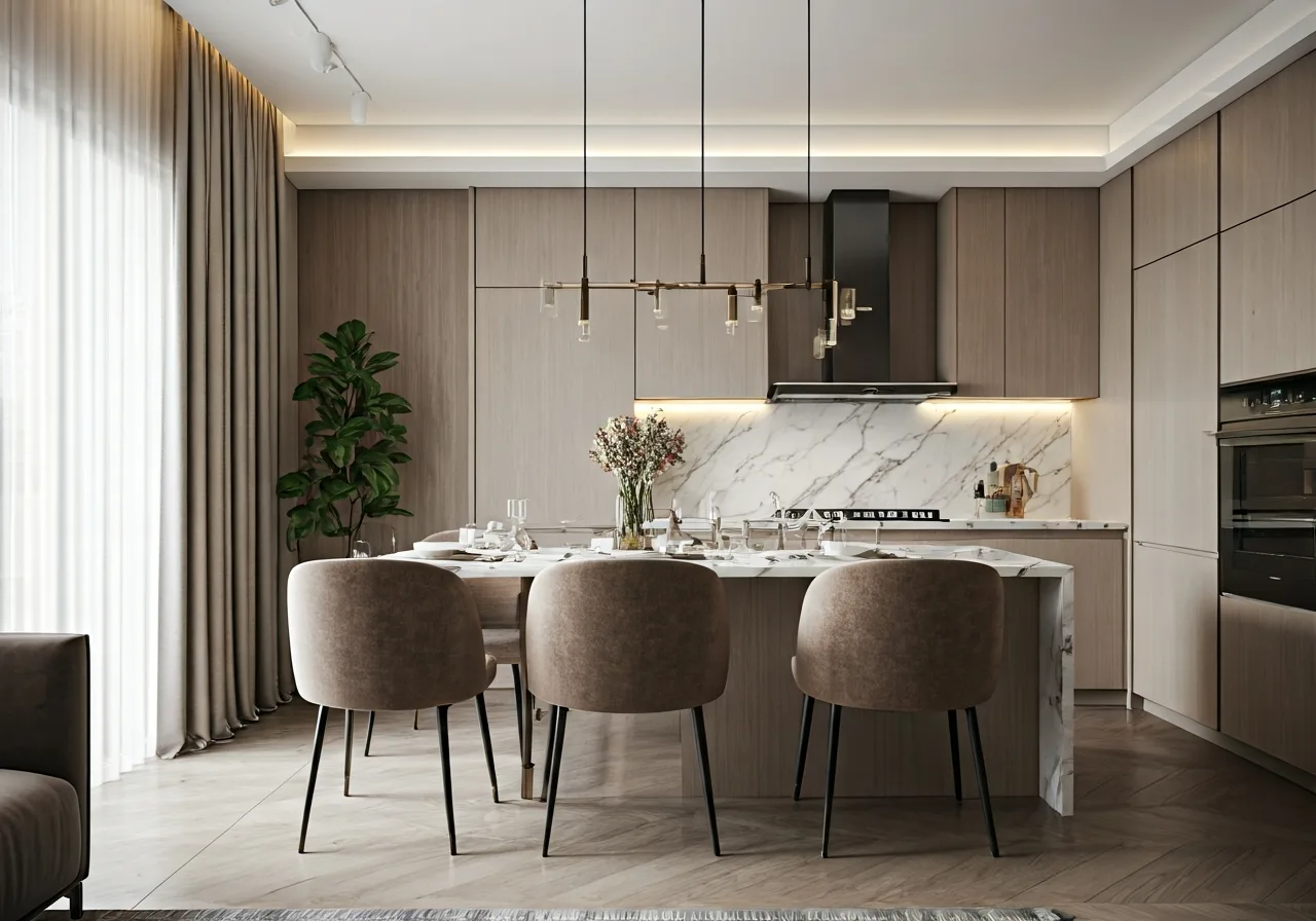 Chung cu Viha Complex - thiet ke bep