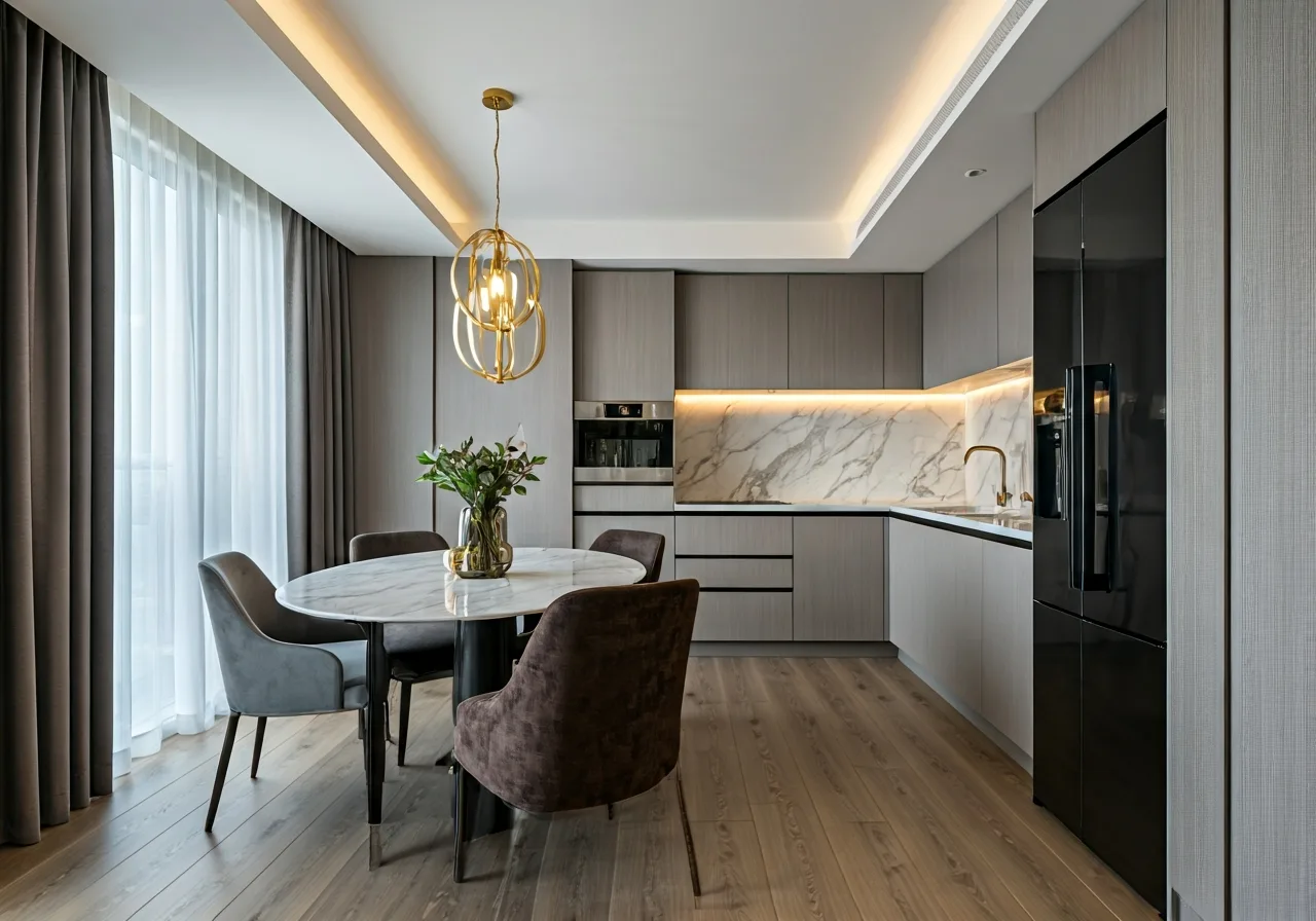 Chung cu Vimeco Tower - thiet ke bep