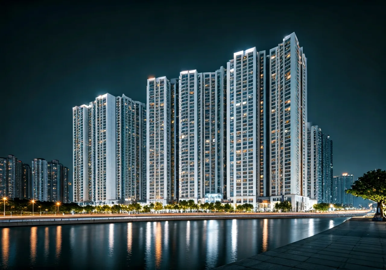 Chung cu Vinafor Plaza - canh dem