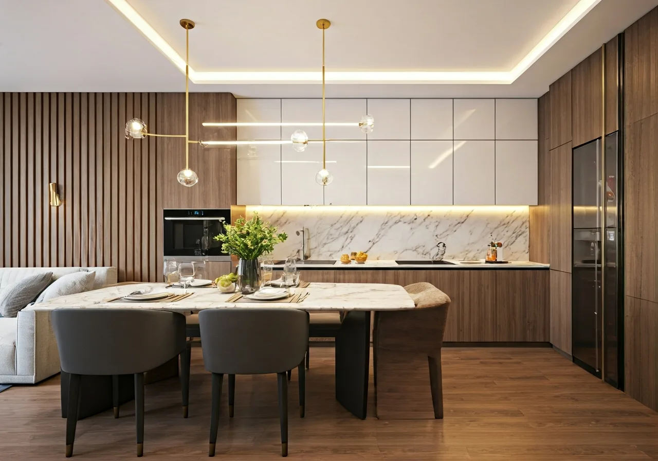 Chung cu Vinawaco Residence - thiet ke bep