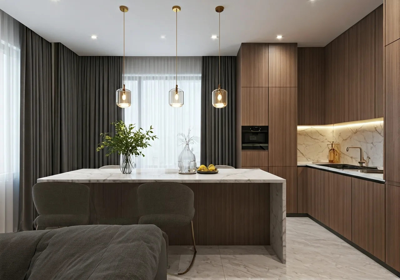 Chung cu Xuan La Westlake - thiet ke bep