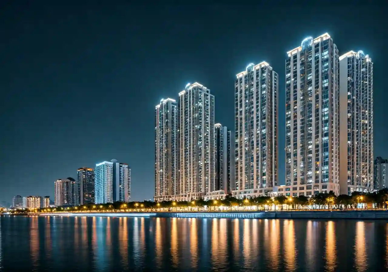 Chung cu Xuan Mai Riverside - canh dem