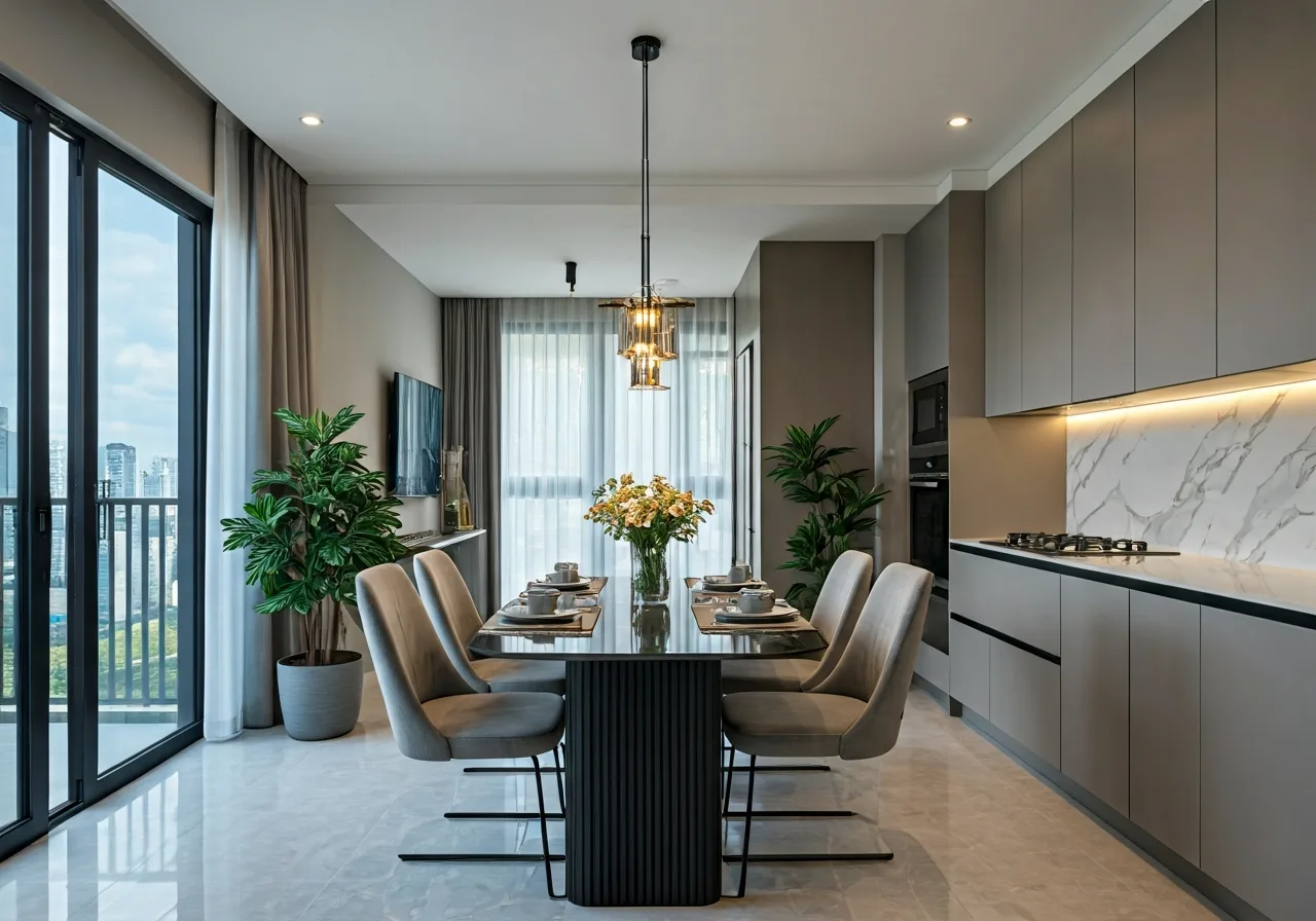 Chung cu Xuan Thuy Plaza - thiet ke bep