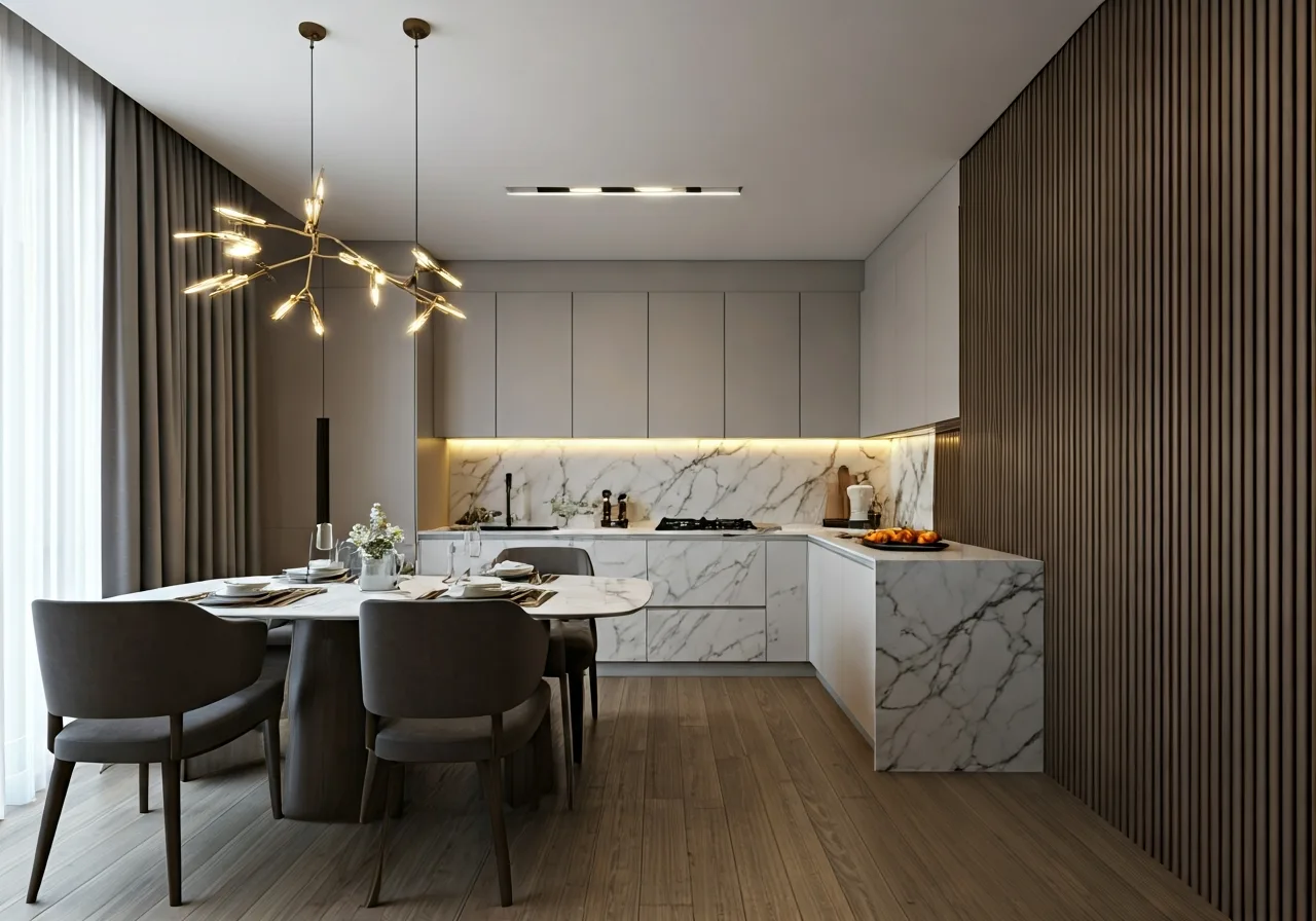 Chung cu Yen Hoa Condominium - thiet ke bep