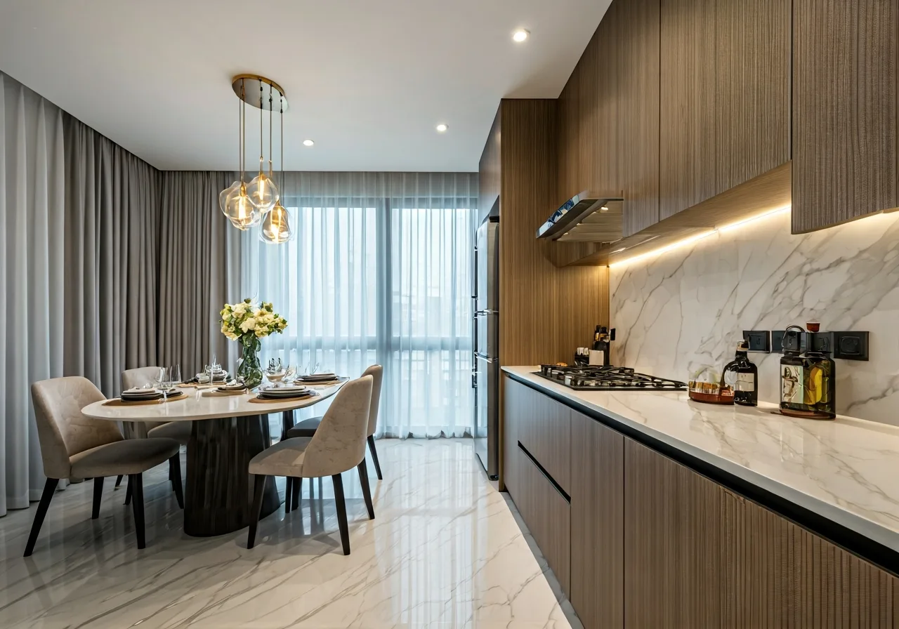 CT14 Mandala Hong Ha Eco City Du an can ho tai Ha Noi - thiet ke bep