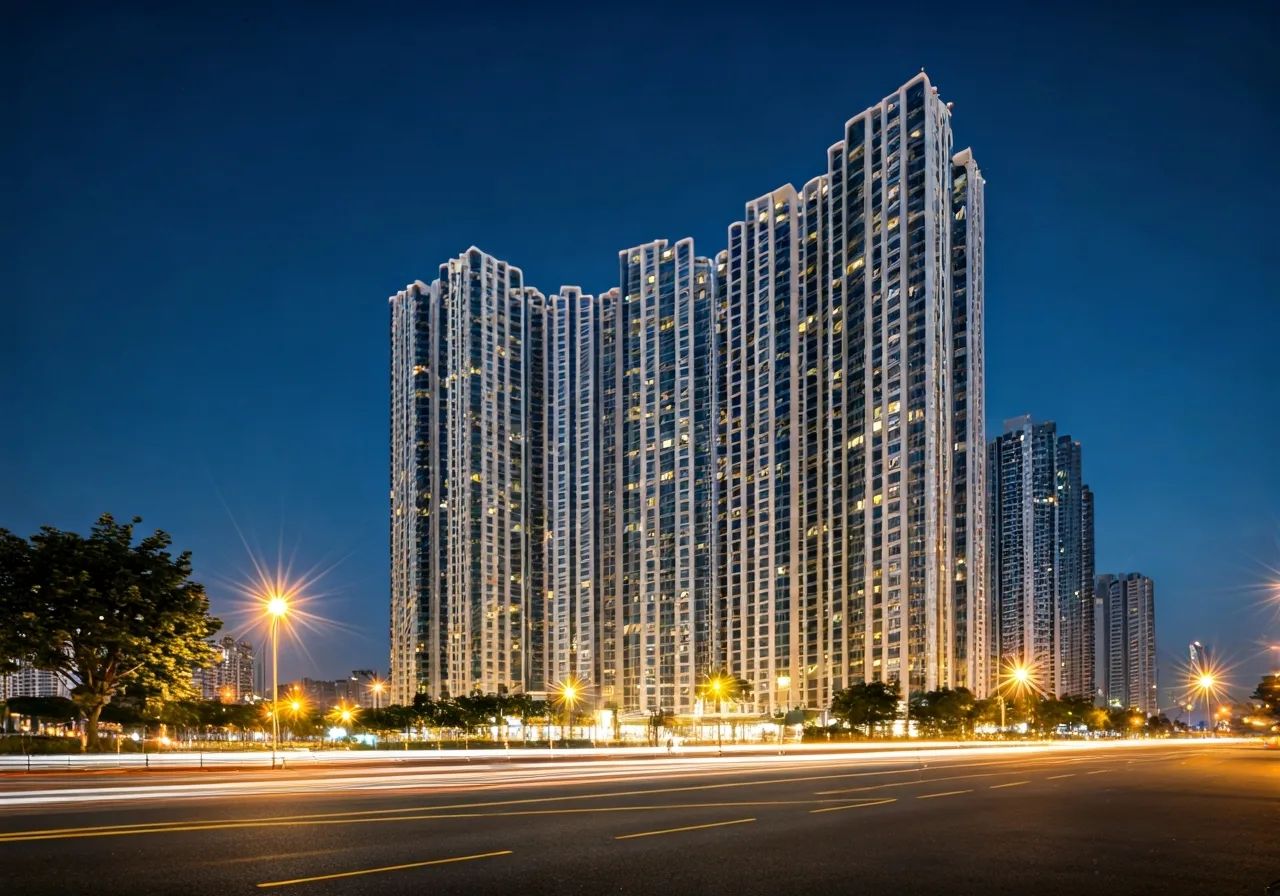Diamond Sky Phan khu can ho thuoc Khu do thi Van Phuc - canh dem