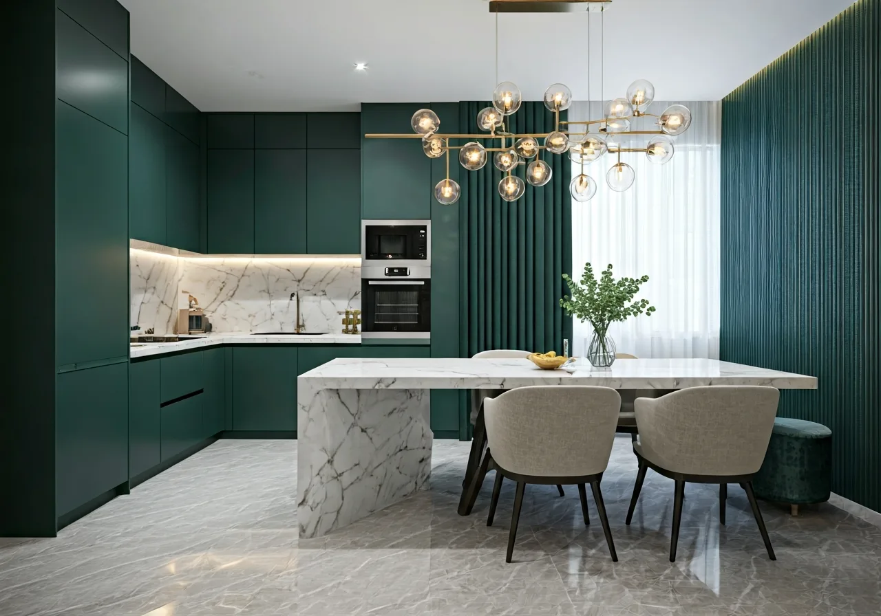 Du an Bcons Green Emerald Di An - thiet ke bep