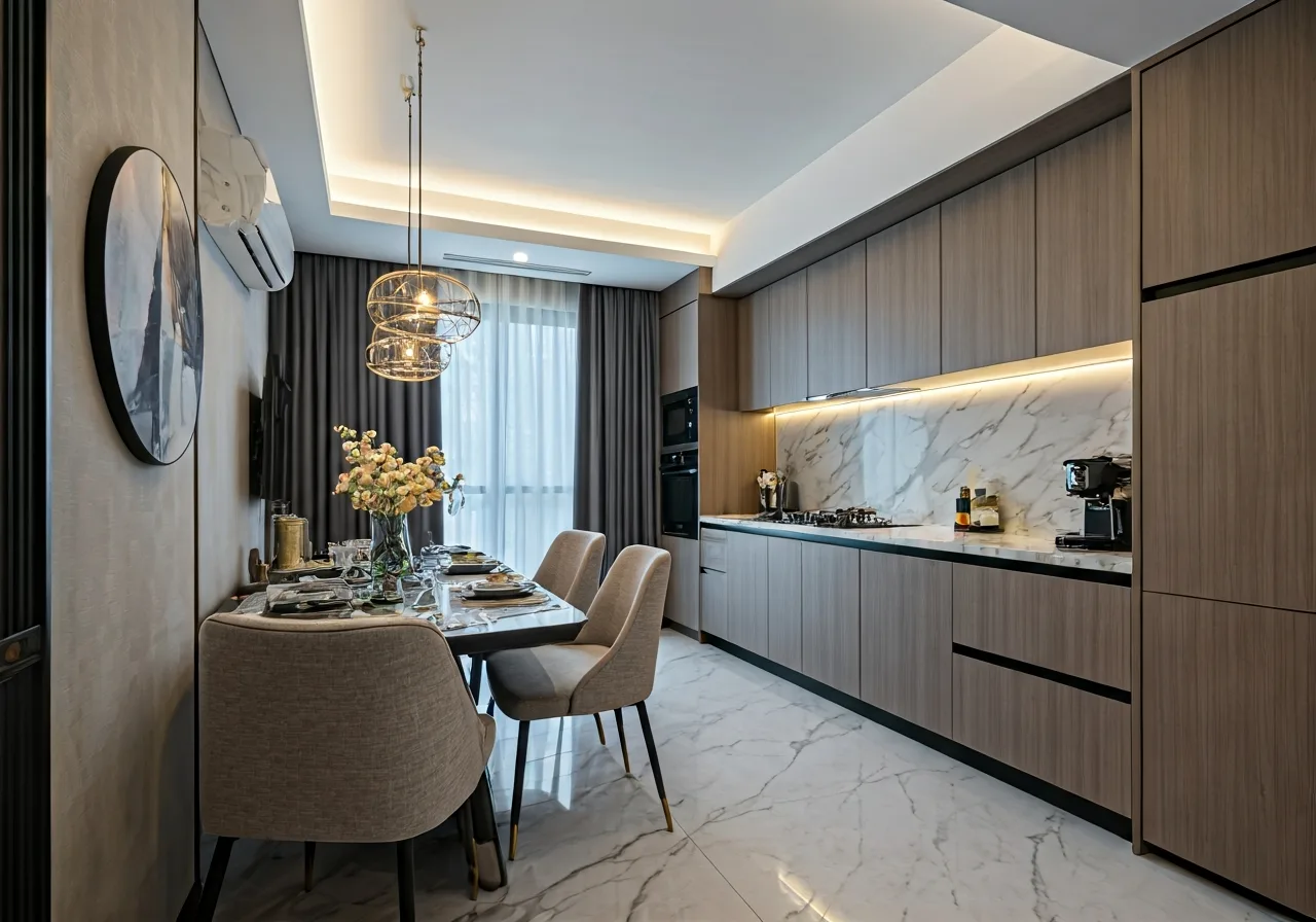 Du an nha o xa hoi Color Home Le Ho tai Ninh Binh - thiet ke bep