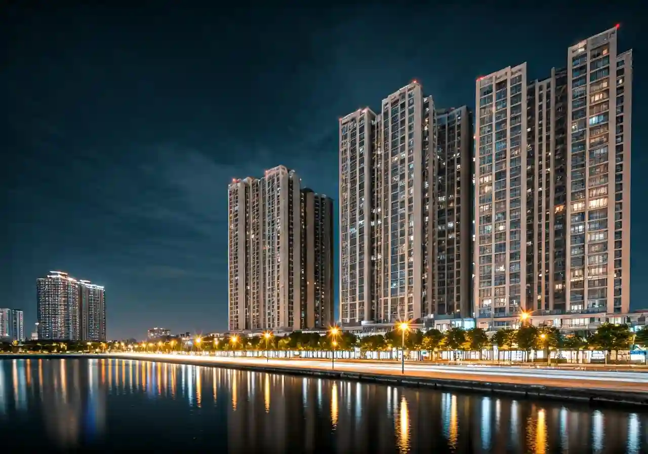 Du an nha o xa hoi CT3 Thang Long Green City tai Ha Noi - canh dem