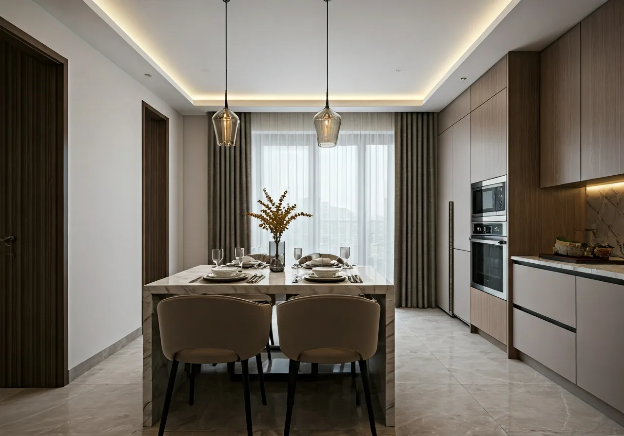 Du an nha o xa hoi Eco Residence Da Nang - thiet ke bep