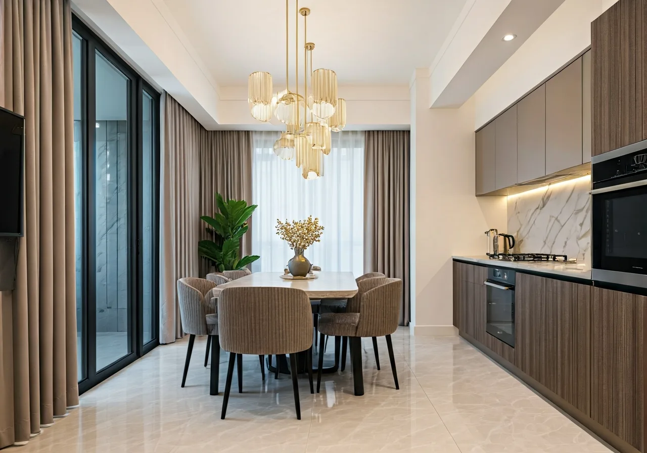 Du an nha o xa hoi iD Town Long Thanh - thiet ke bep
