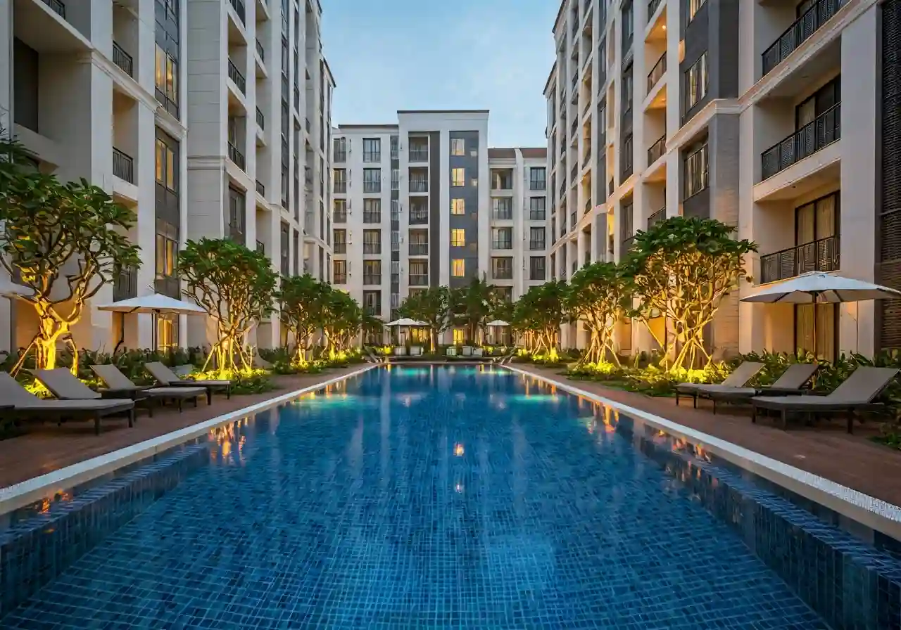 Du an nha o xa hoi West Sky thuoc Eco Garden Hue - tien ich du an