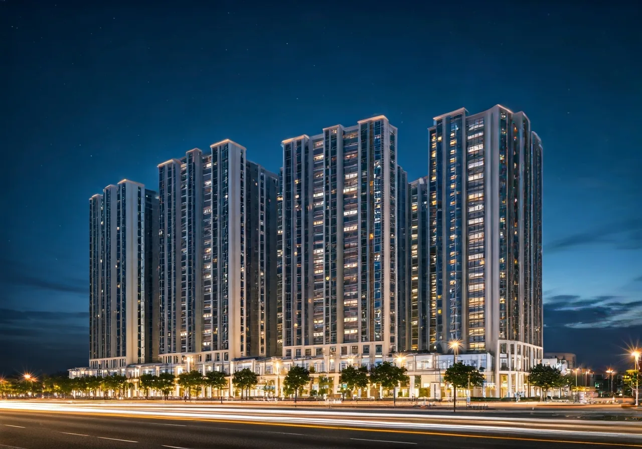 Eco Home 1 Du an nha o xa hoi tai TPHCM - canh dem