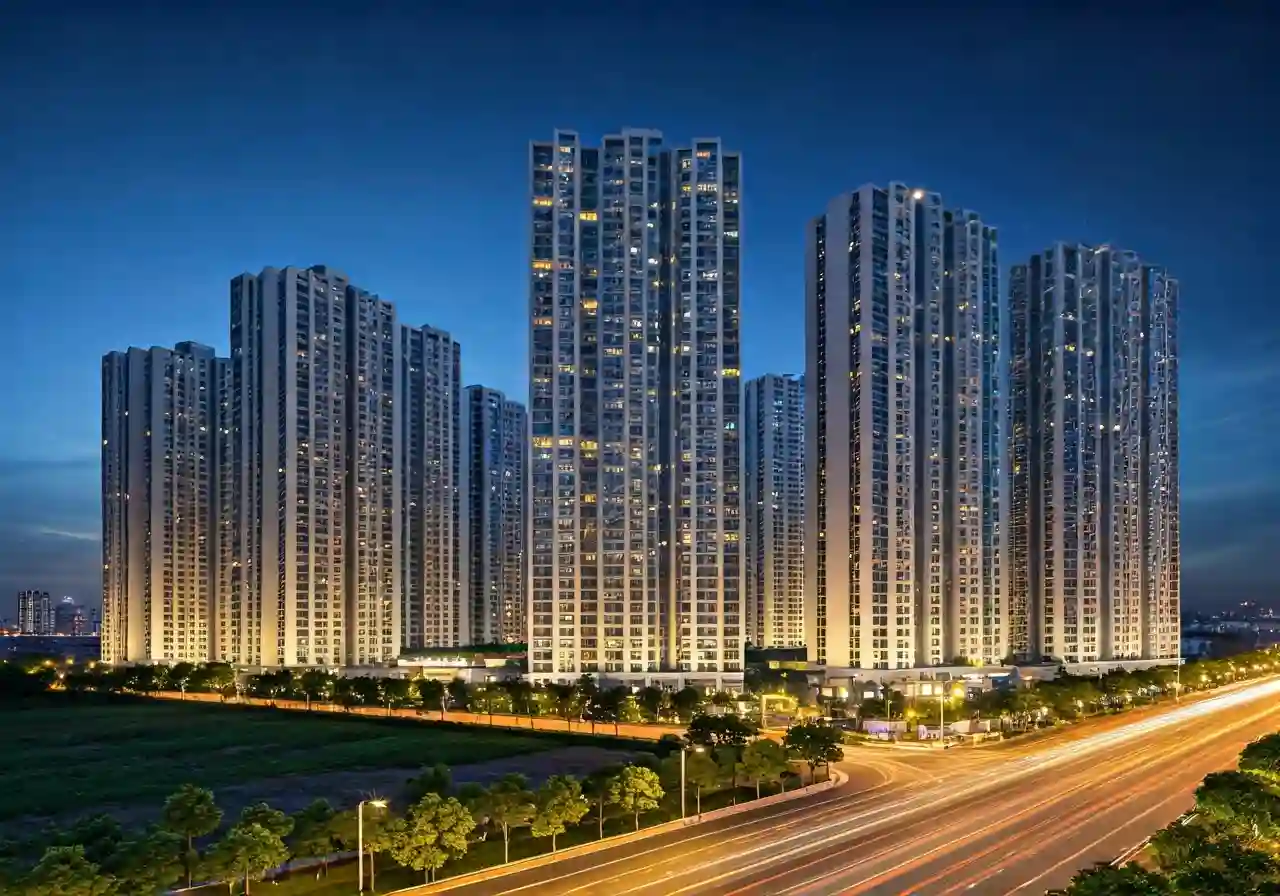 Eco Residence Du an nha o xa hoi tai Dong Nai - canh dem