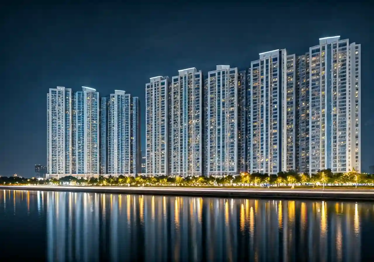 Eco Riverside Hai Phong Phan khu trung tang du an Ecorivers Hai Duong - canh dem