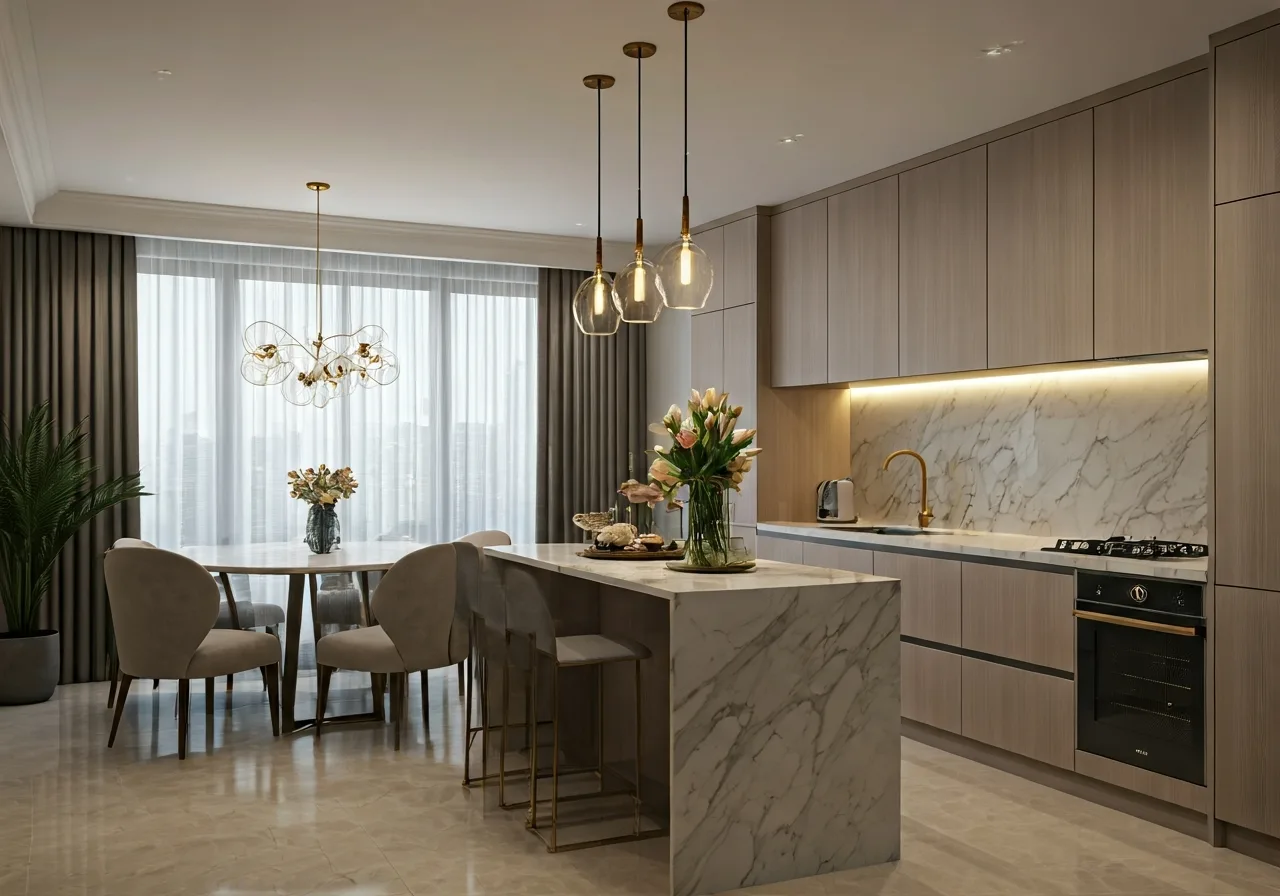 Ecohome Harmony Du an nha o xa hoi tai Dak Lak - thiet ke bep