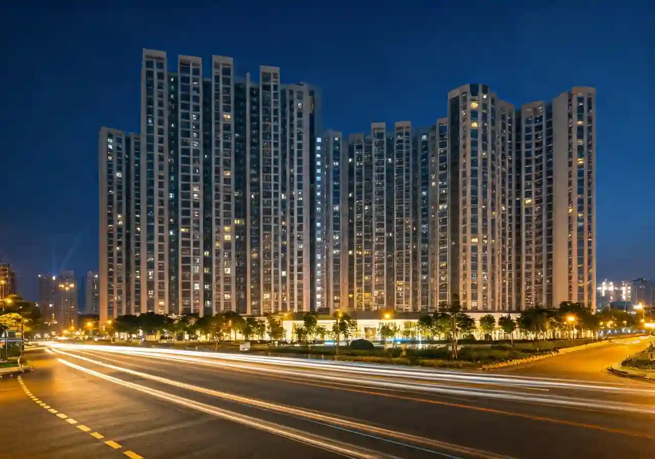 Ecohome Song Thuong Du an nha o xa hoi tai Bac Ninh - canh dem