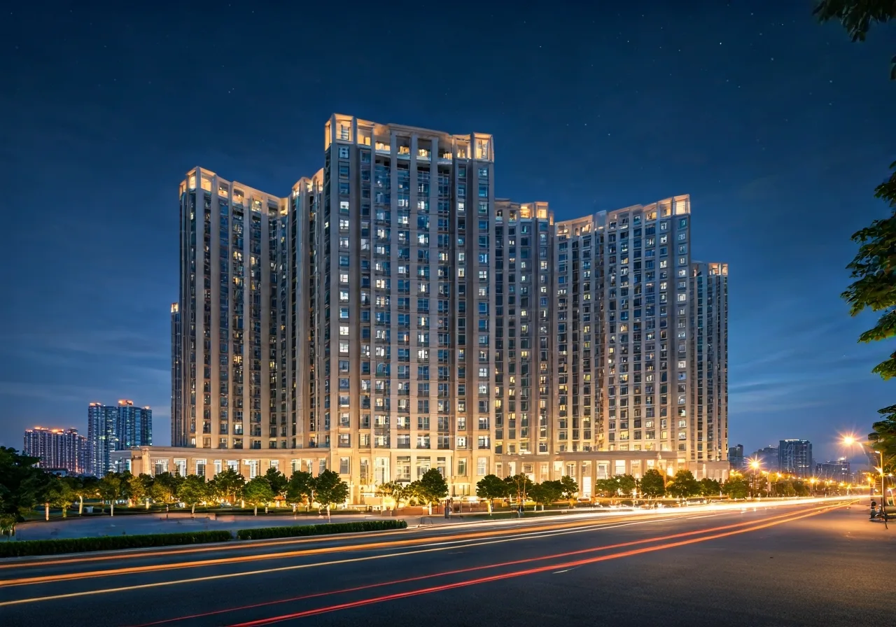 Elite Life Du an nha pho biet thu tai Tay Ninh - canh dem