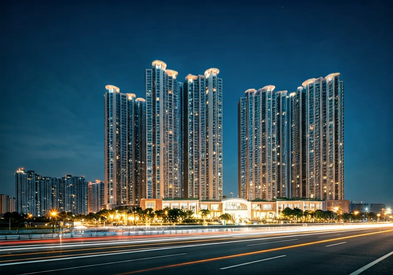 Emerald Symphony Khu do thi tai Hai Phong - canh dem