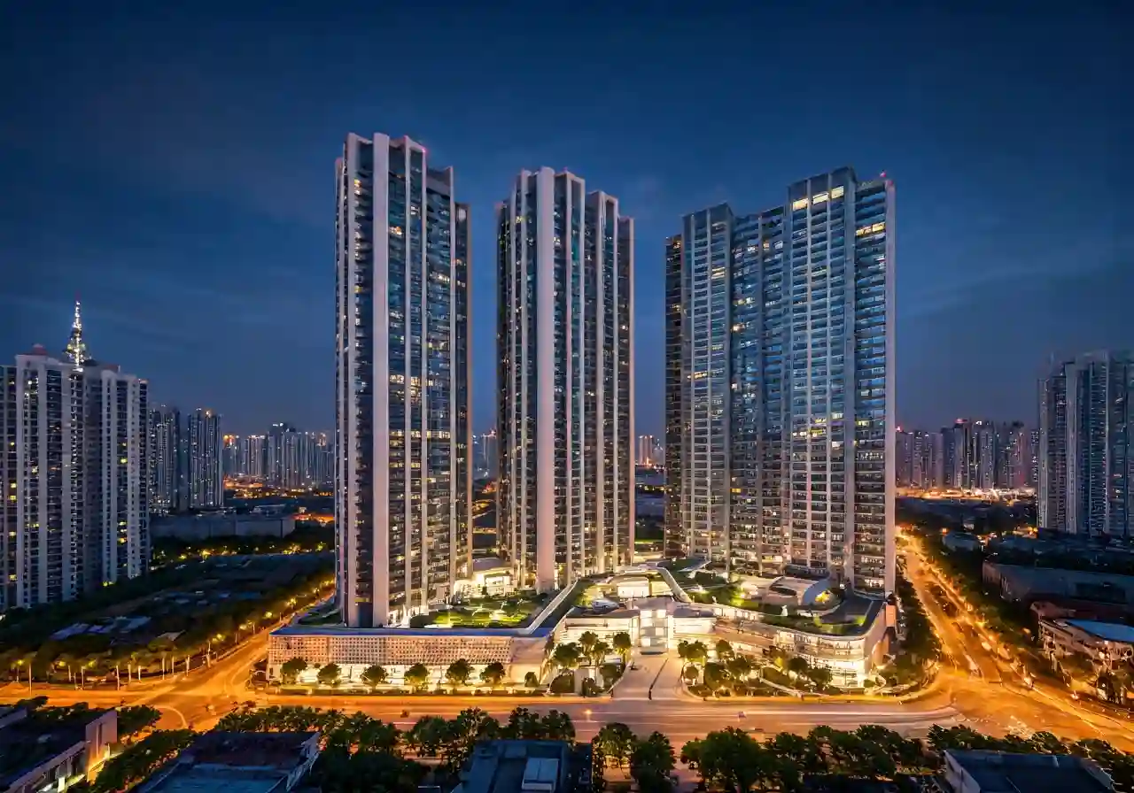 Essensia Sky Du an can ho tai khu Nam TPHCM - canh dem
