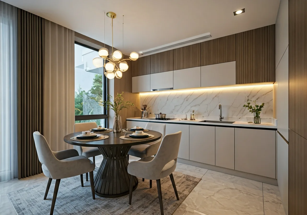 Fresia Riverside Du an can ho tai Bien Hoa - thiet ke bep